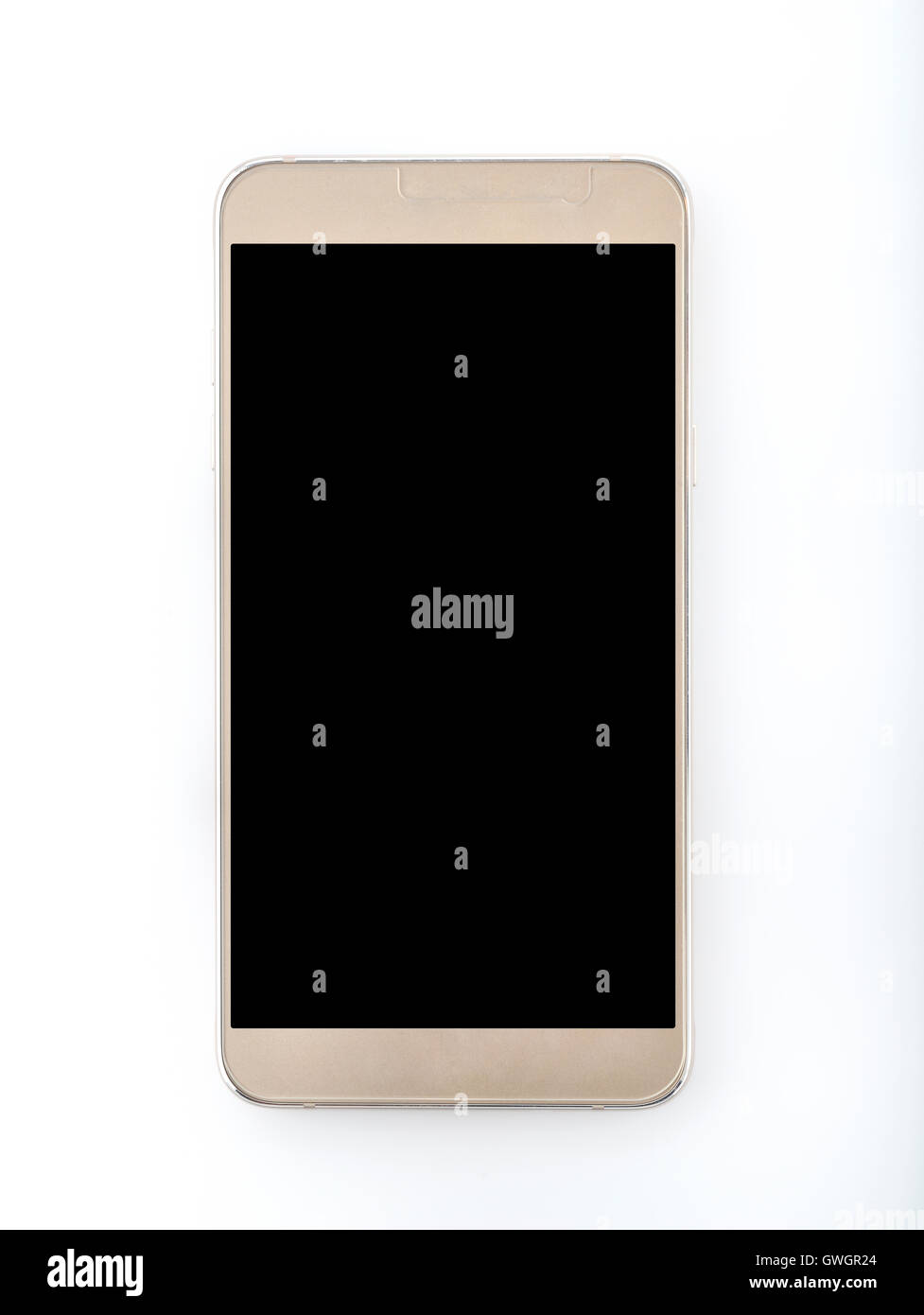 Ultimo Telefono cellulare in colore oro Foto Stock