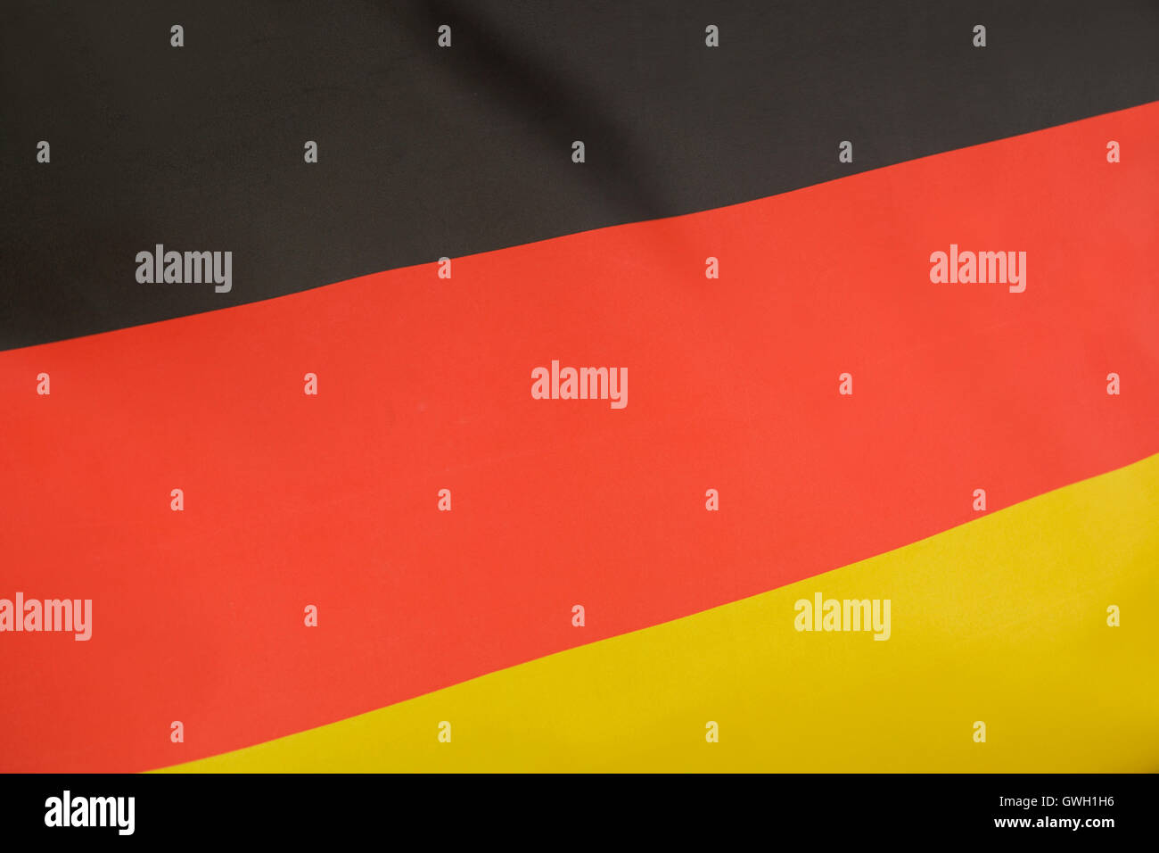 Primo piano di prodotti tessili bandiera della Germania per lo sfondo Foto Stock