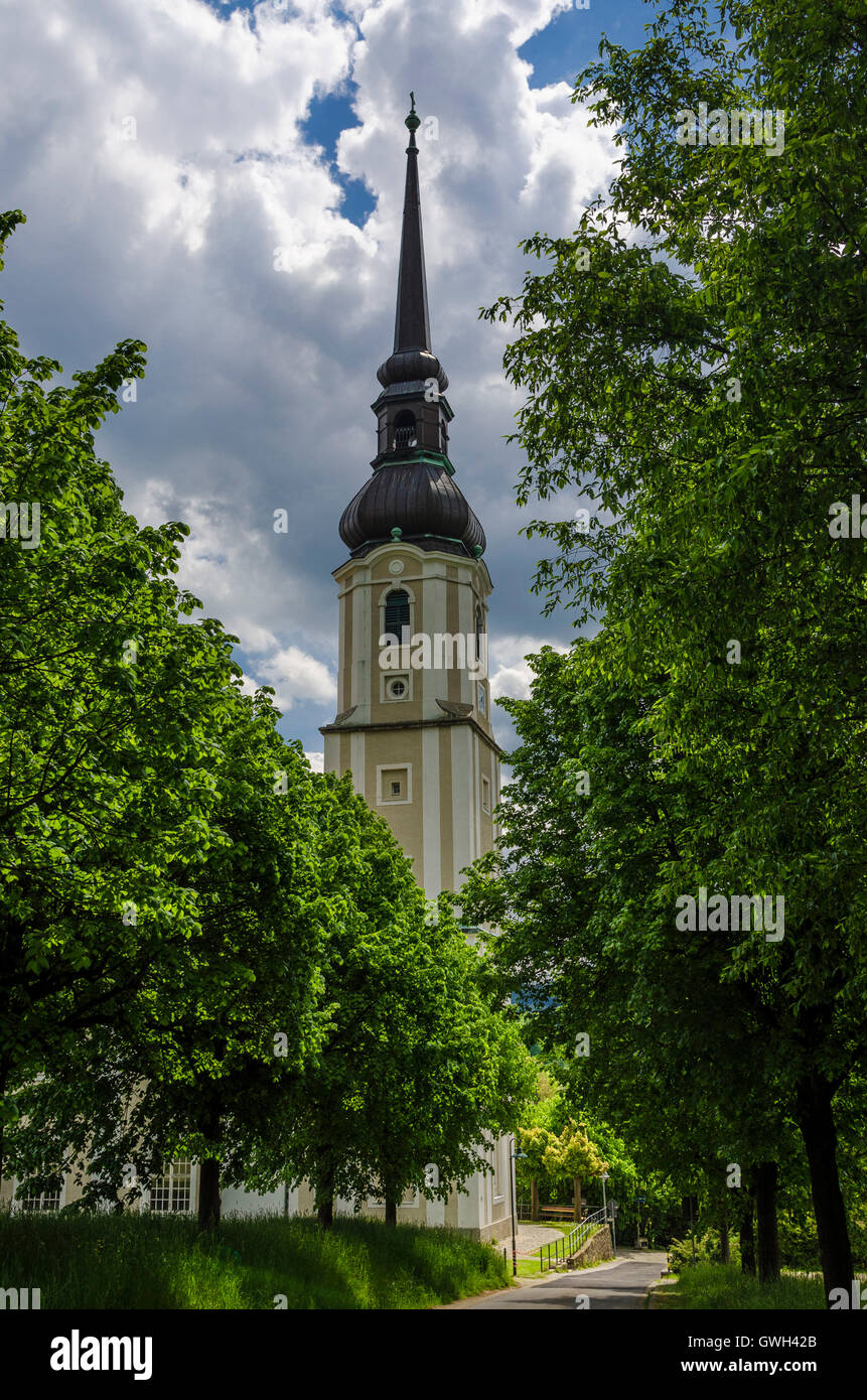 Oberlausitz, Evangelische Kirche Foto Stock