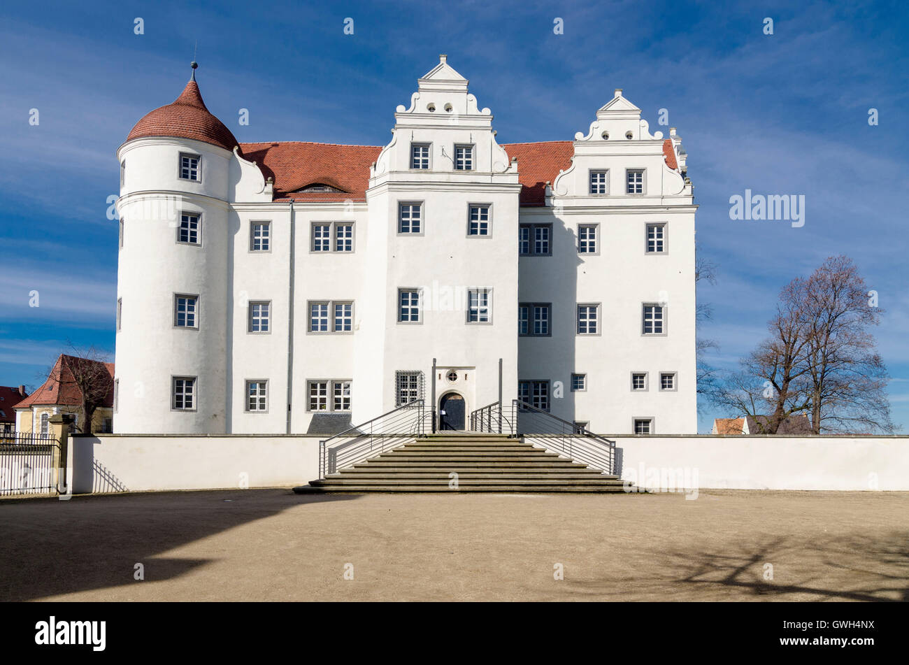 Grosskmehlen Niederlausitz, Wasserschloss Grosskmehlen Foto Stock