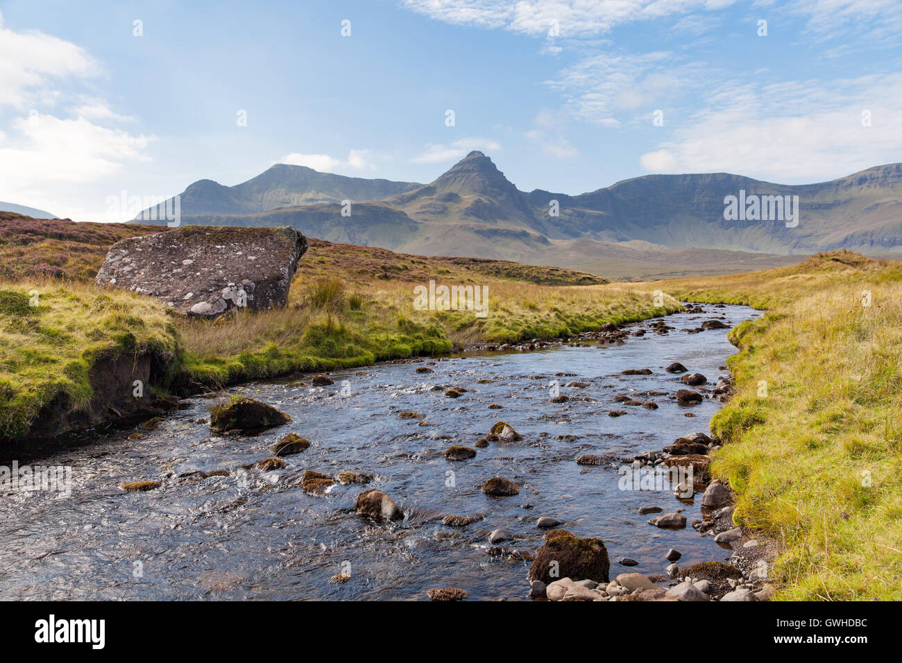 Fiume Lealt, Skye, Scozia Foto Stock