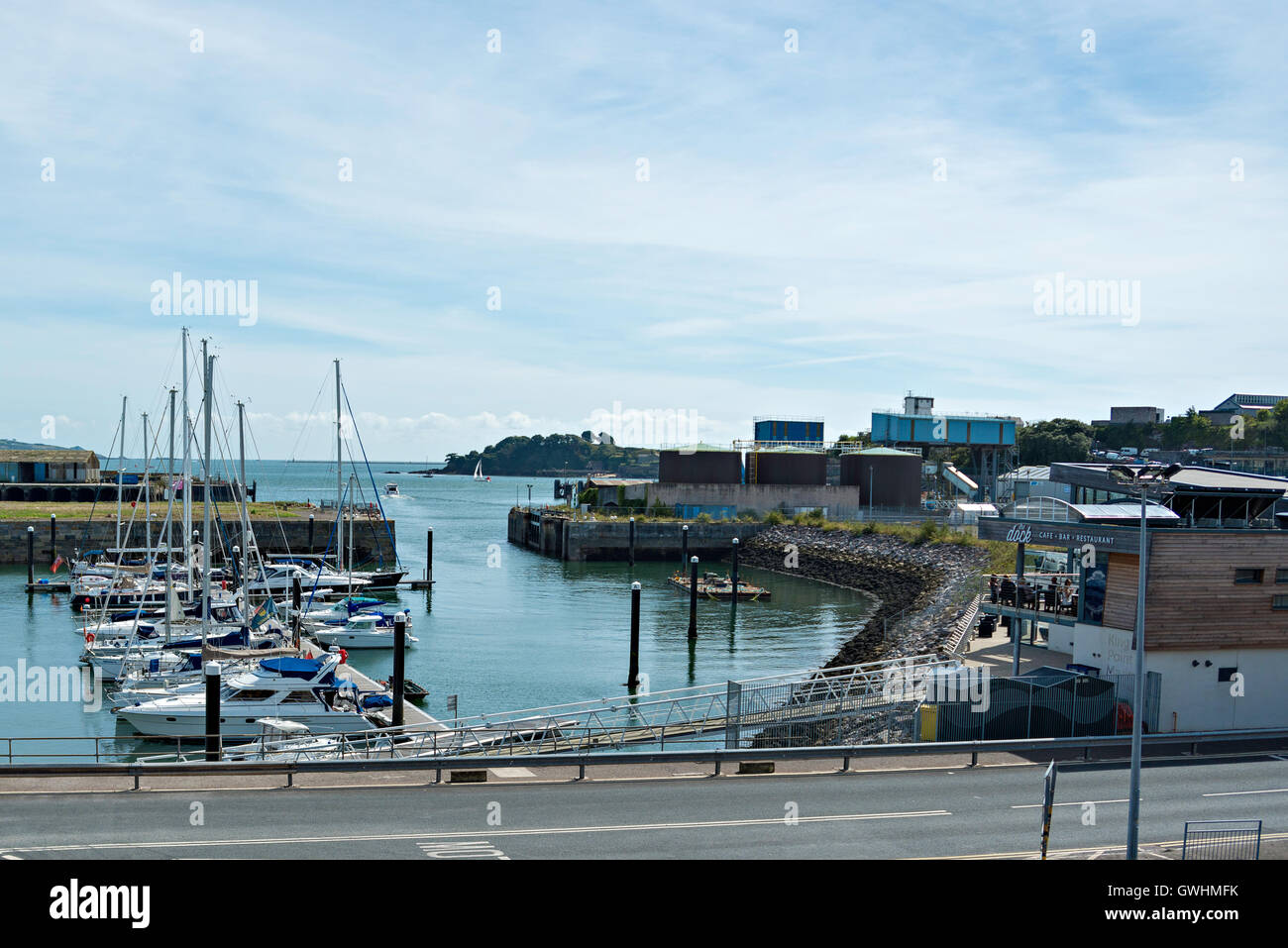 Re Point Marina Plymouth. Foto Stock