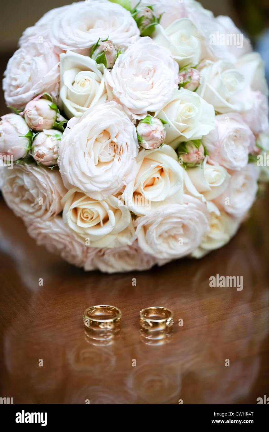 Bouquet per la sposa per il suo giorno speciale Foto Stock