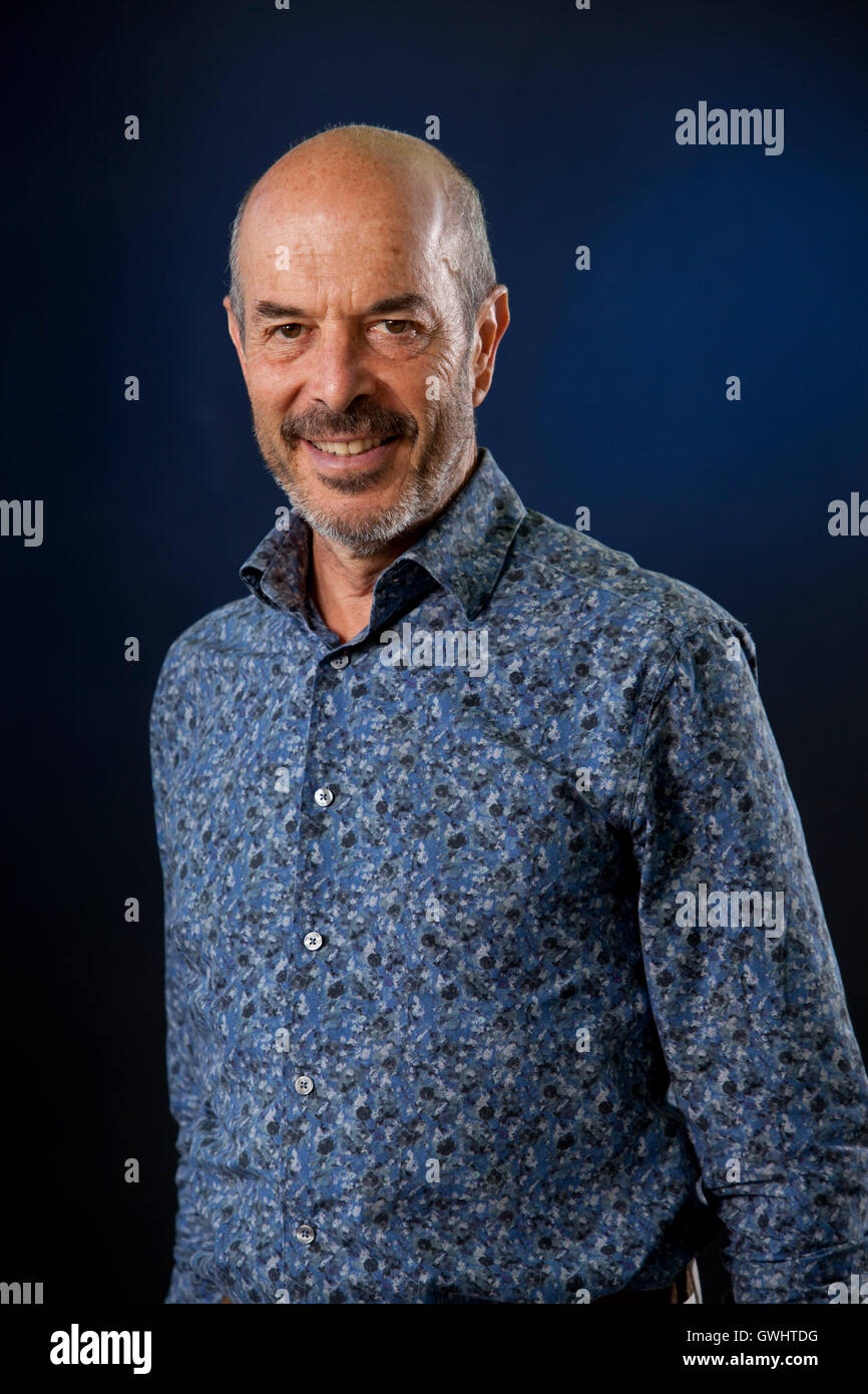 Ian Goldin, lo scrittore e professore di globalizzazione e sviluppo, all'Edinburgh International Book Festival. Edimburgo, Scozia. 29 Agosto 2016 Foto Stock