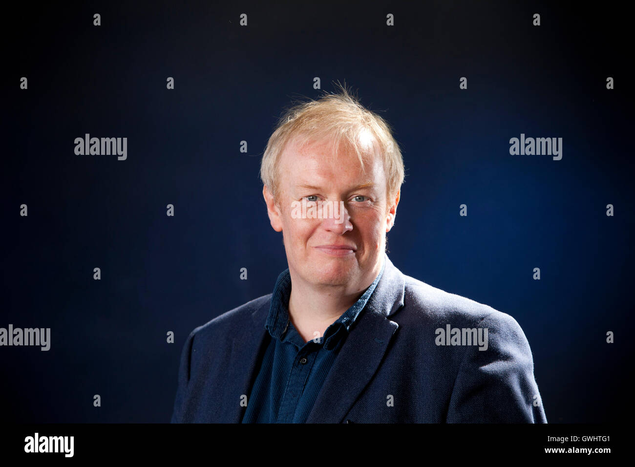 Peter Arnott, il drammaturgo scozzese e romanziere, all'Edinburgh International Book Festival. Edimburgo, Scozia. 29 Agosto 2016 Foto Stock