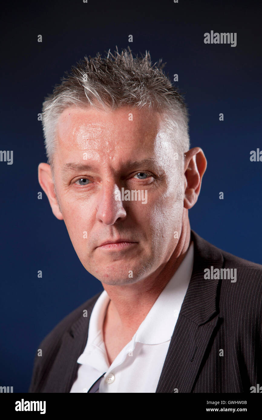 David F. Ross, l'architetto scozzese di giorno e un social media commentatore e autore, a Edinburgh International Book Festival. Edimburgo, Scozia. 29 Agosto 2016 Foto Stock