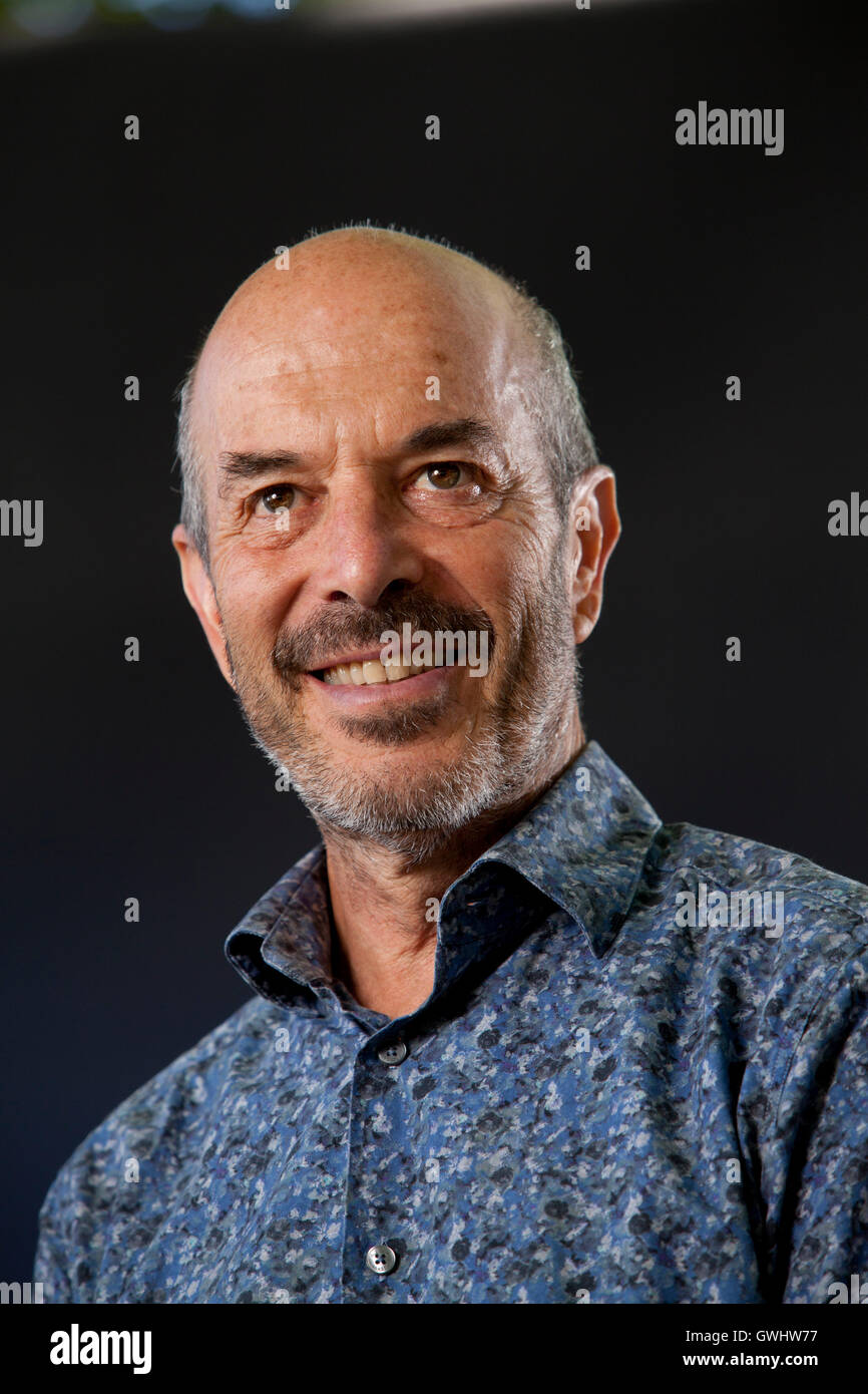 Ian Goldin, lo scrittore e professore di globalizzazione e sviluppo, all'Edinburgh International Book Festival. Edimburgo, Scozia. 29 Agosto 2016 Foto Stock