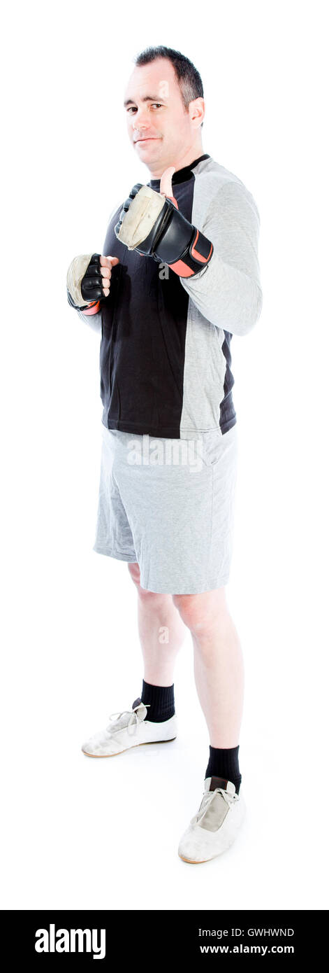 Boxer caucasica 40 anni Foto Stock