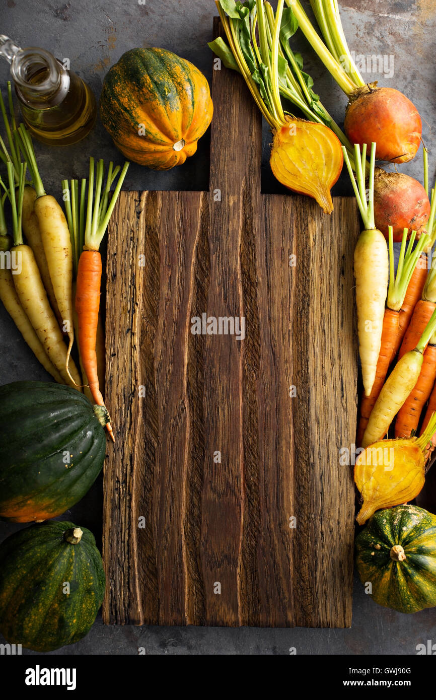 Autunno sfondo di verdure Foto Stock