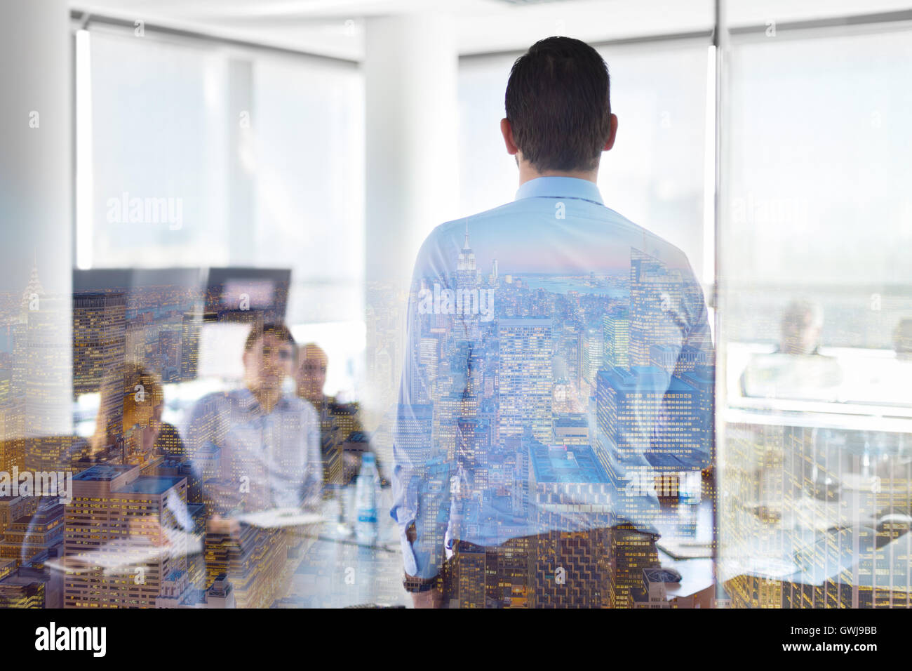 Presentazione aziendale sulla riunione aziendale. Foto Stock