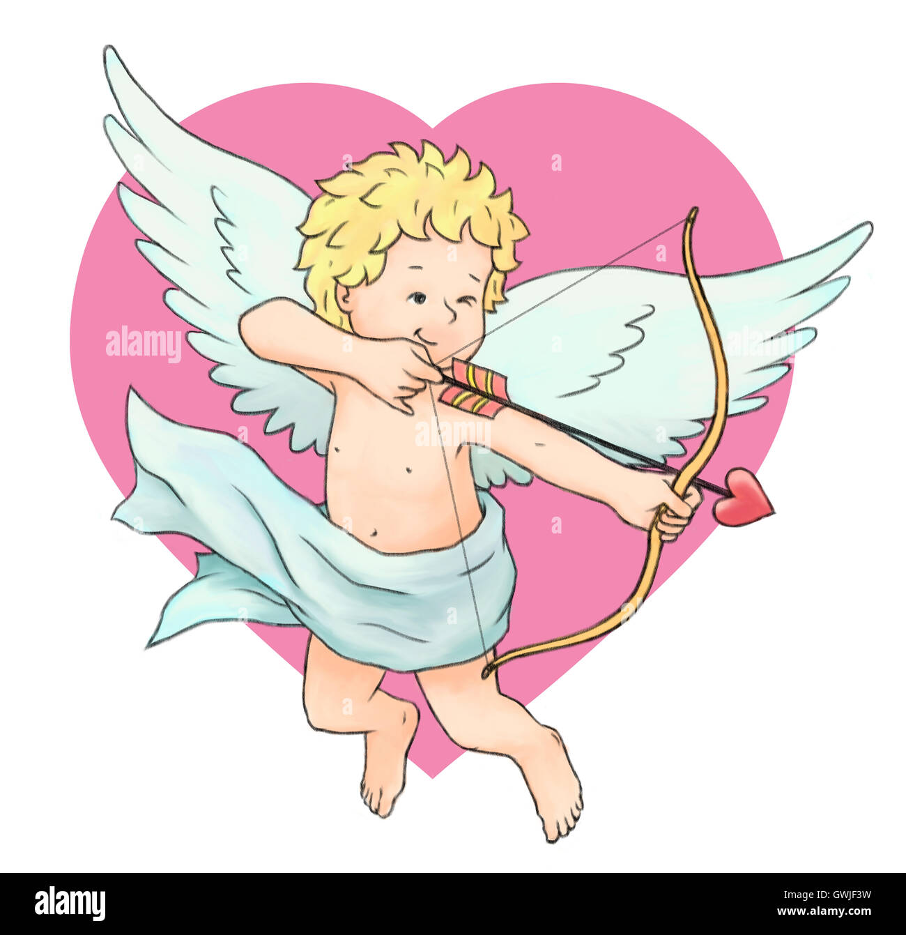 Freccia di Cupido Foto Stock
