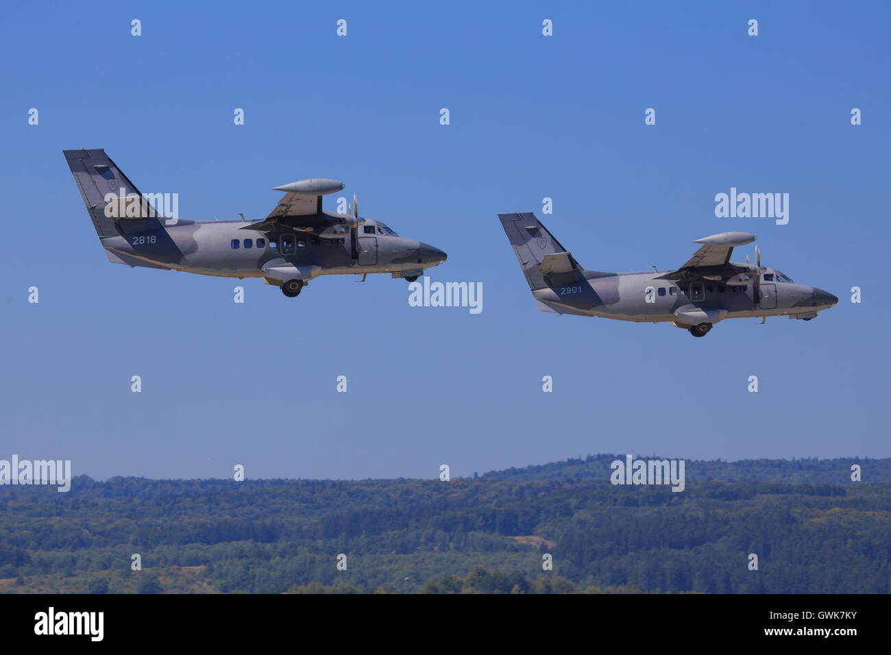 L41 LANCER aereo da combattimento a SIAF in airshow Sliac, Slovacchia Foto Stock