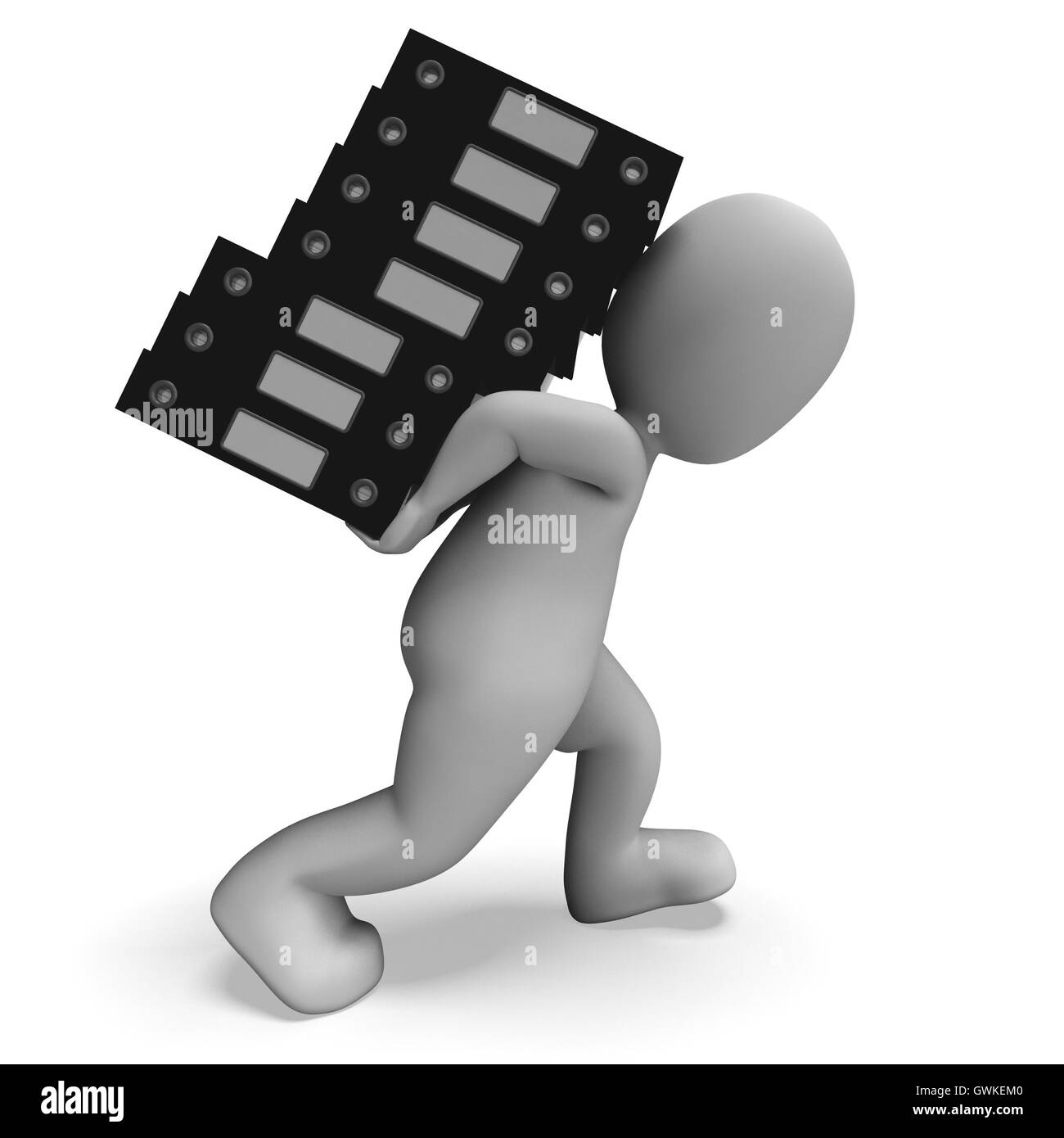 Organizzare i file che mostra i record organizzati Foto Stock