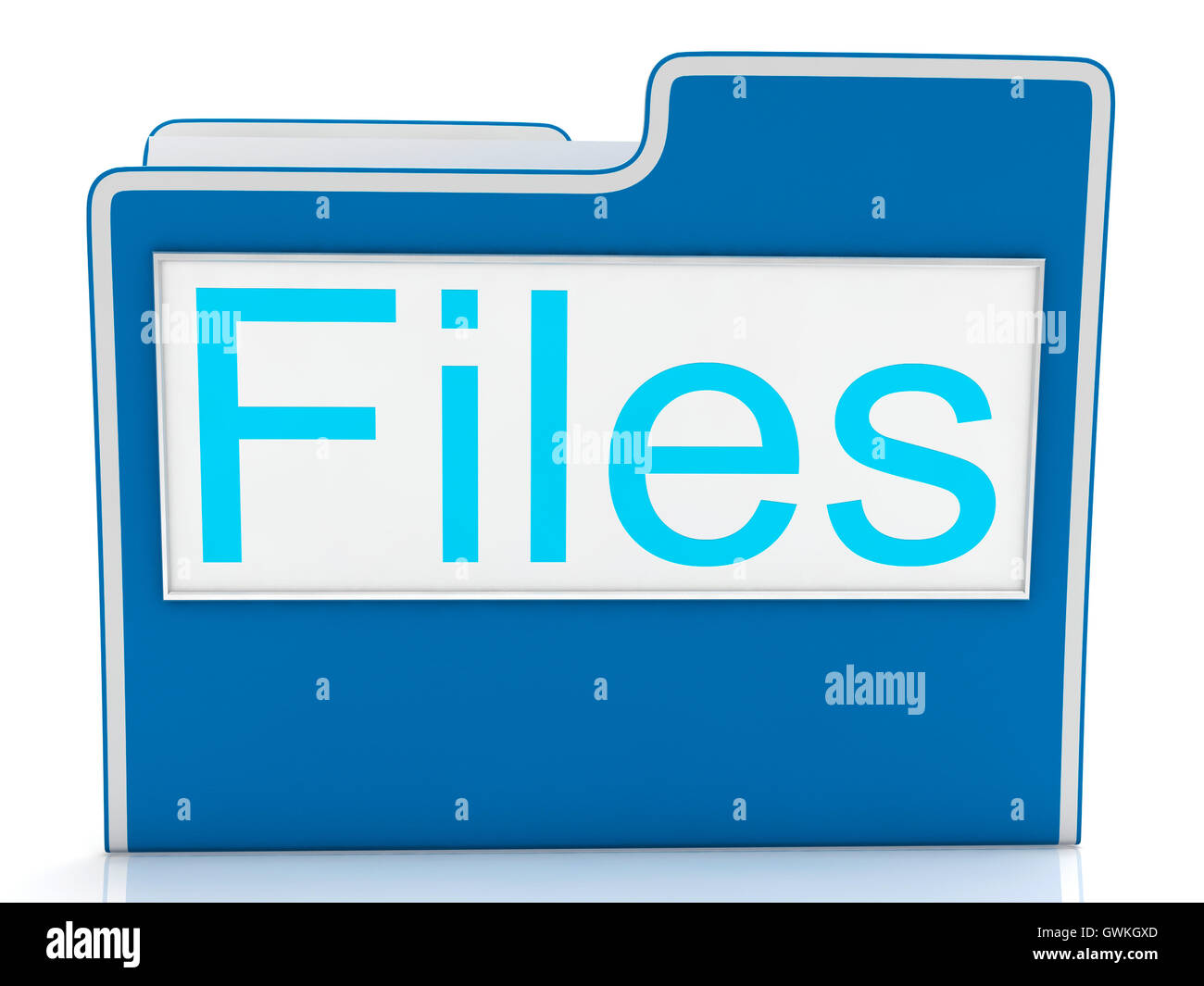 File Word con Organizzazione e dati Foto Stock