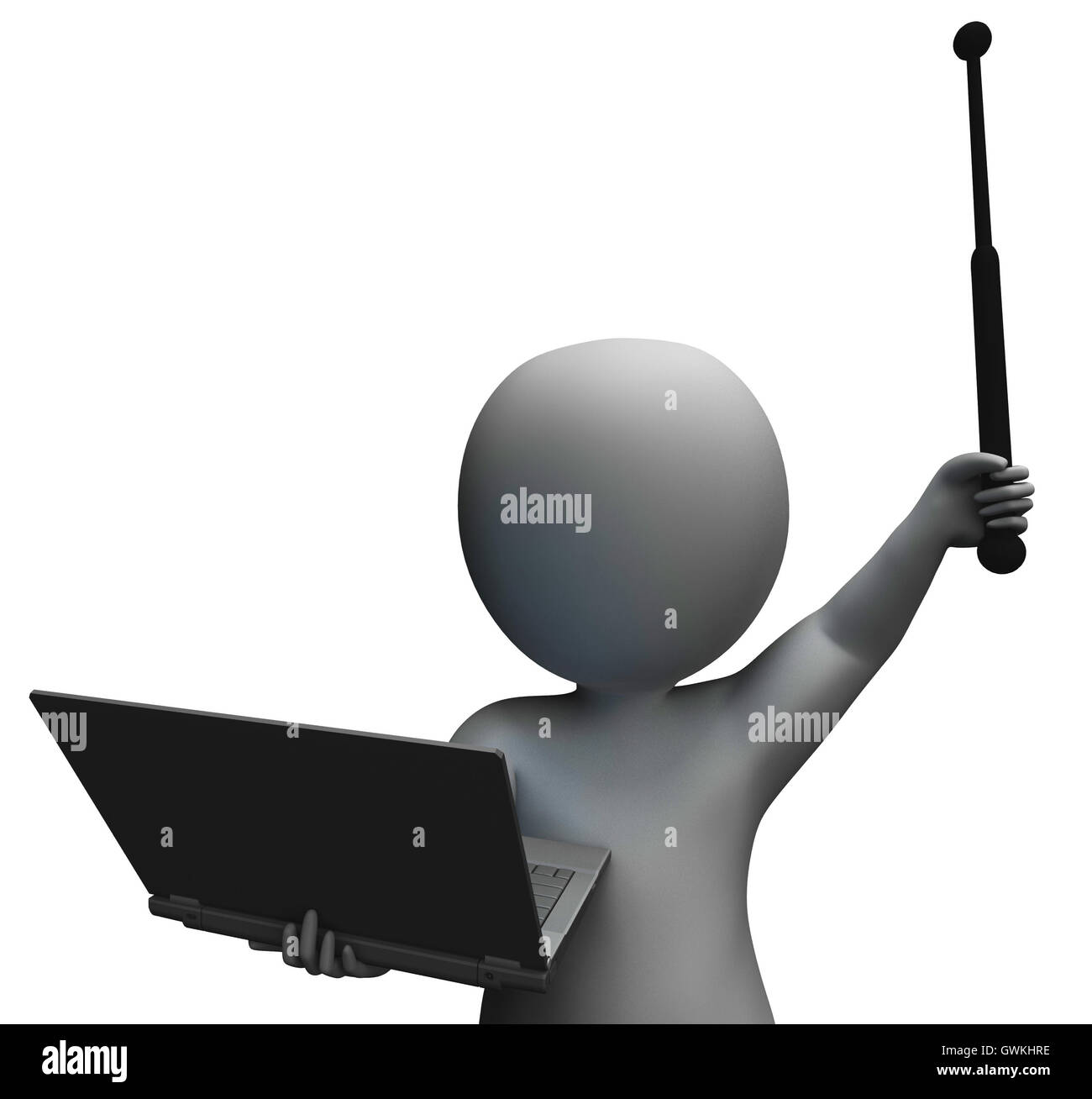 Antenna wifi che mostra la connessione wireless Foto Stock