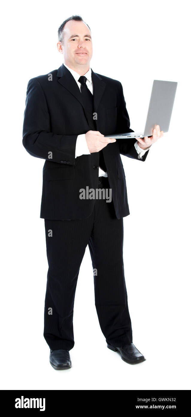 Imprenditore caucasico 40 anni Foto Stock