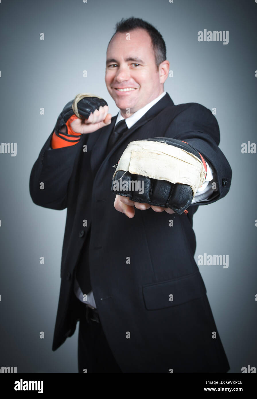 Imprenditore caucasico 40 anni Foto Stock