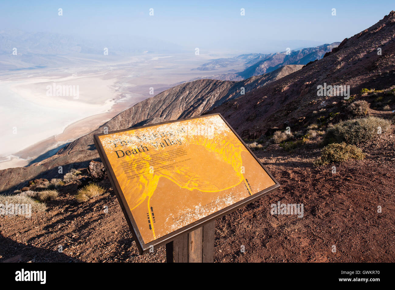 Valle della morte di Dante View, California USA Foto Stock