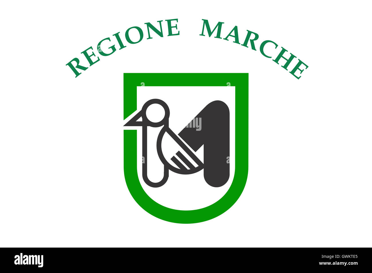 Bandiera di marche Foto Stock