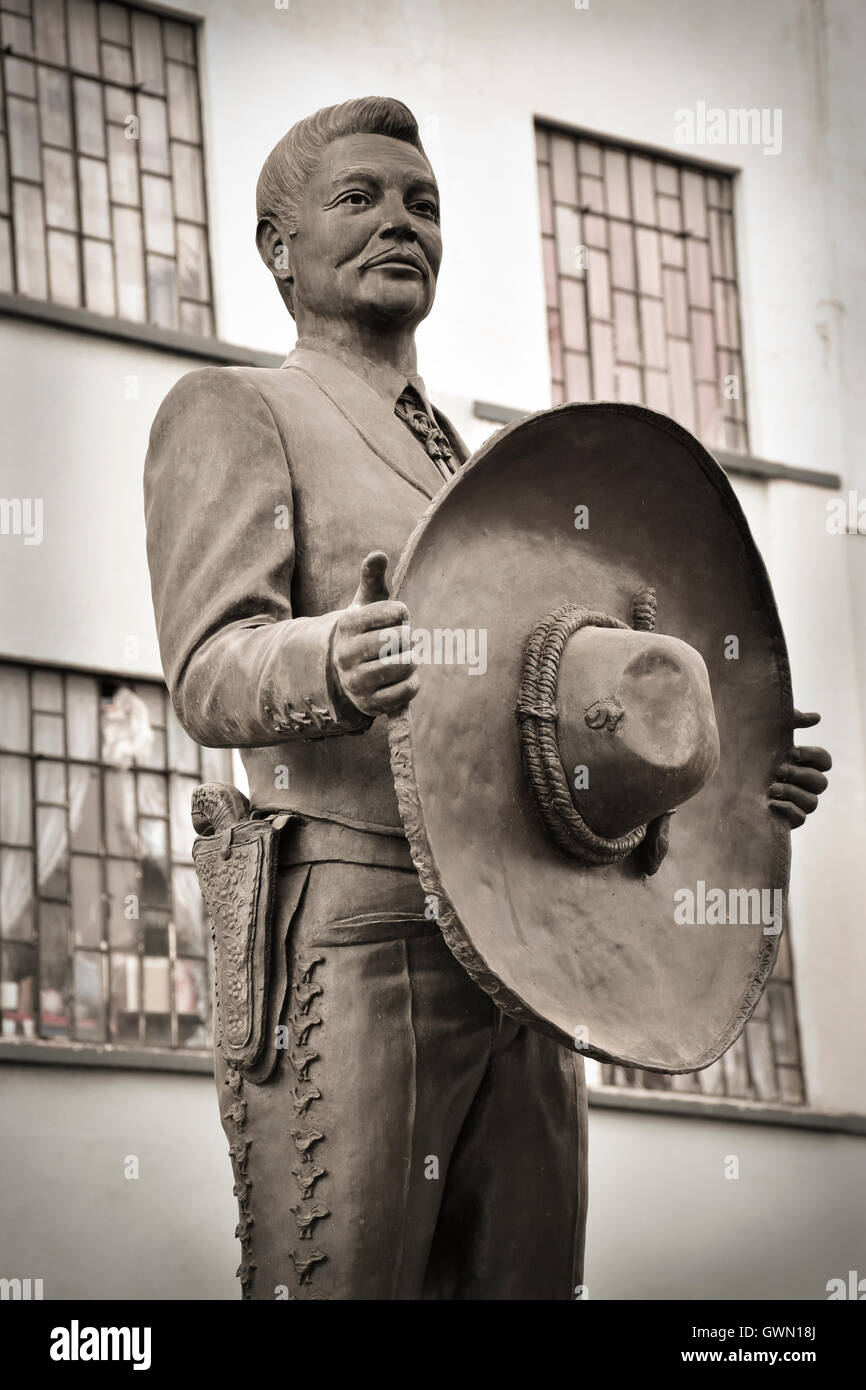 Plaza Garibaldi mariachi Città del Messico. Foto Stock