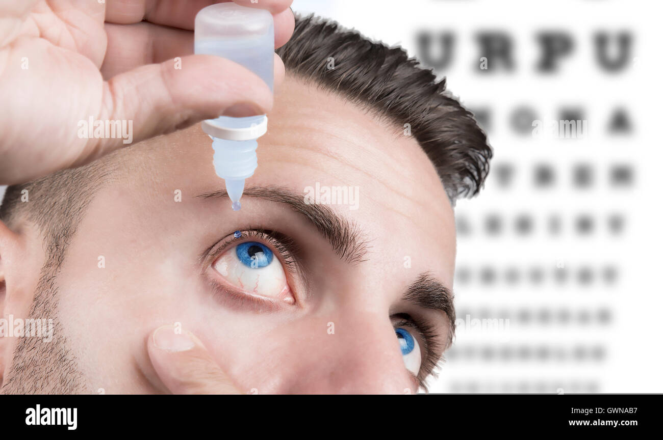 lenti a contatto Foto Stock