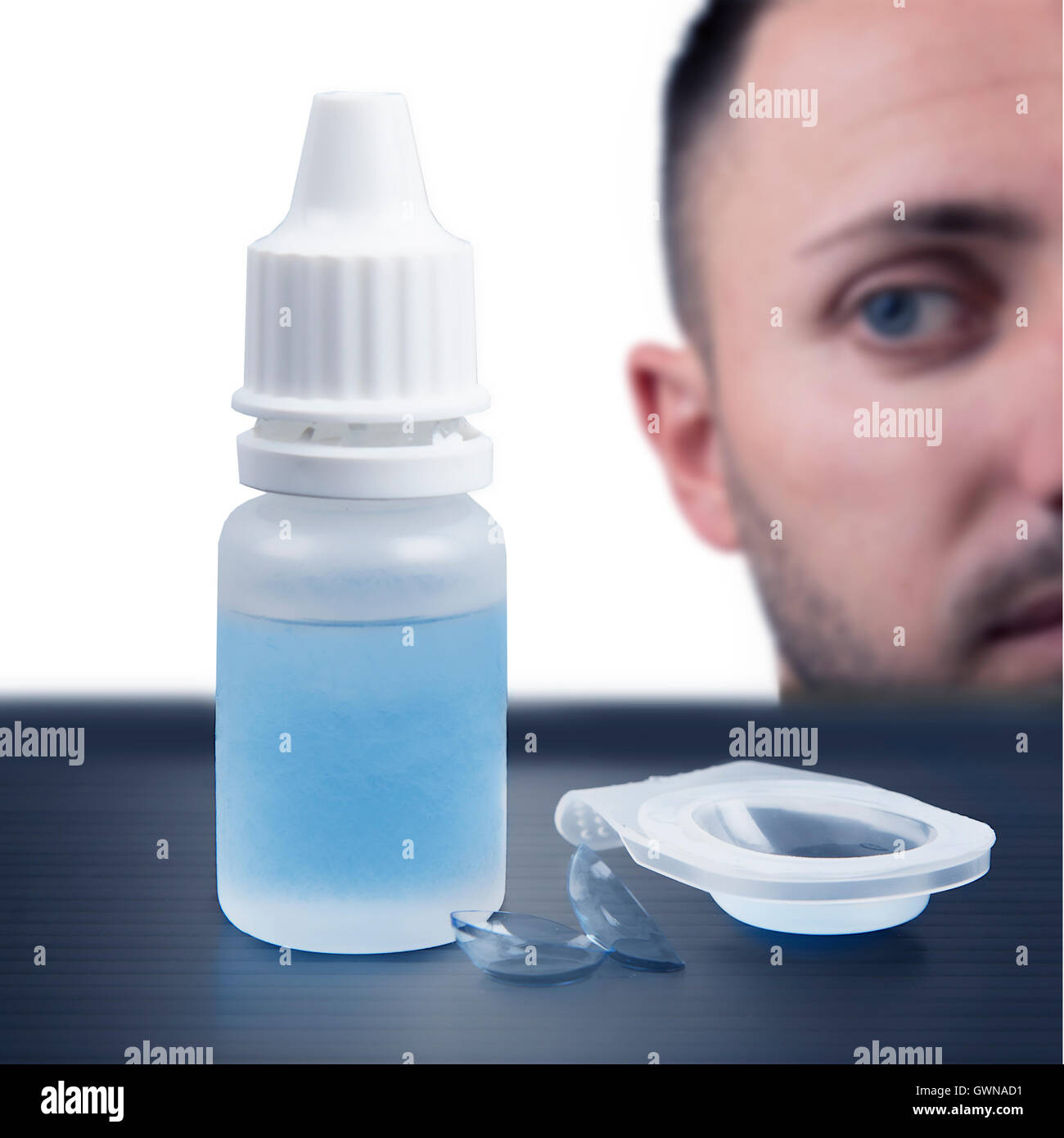 lenti a contatto Foto Stock