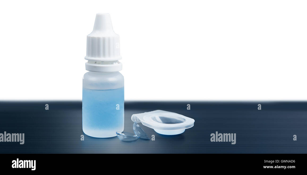 Le lenti a contatto per la correzione di visione Foto Stock