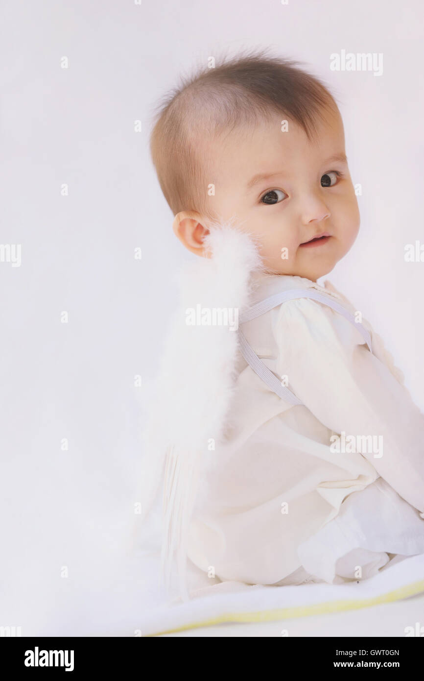 Mixed-gara ritratto del neonato Foto Stock