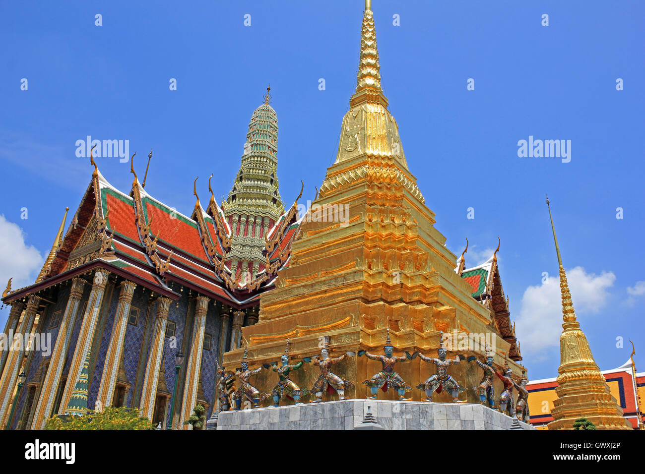 Royal Pantheon Grand Palace Bangkok, Thailandia Foto Stock