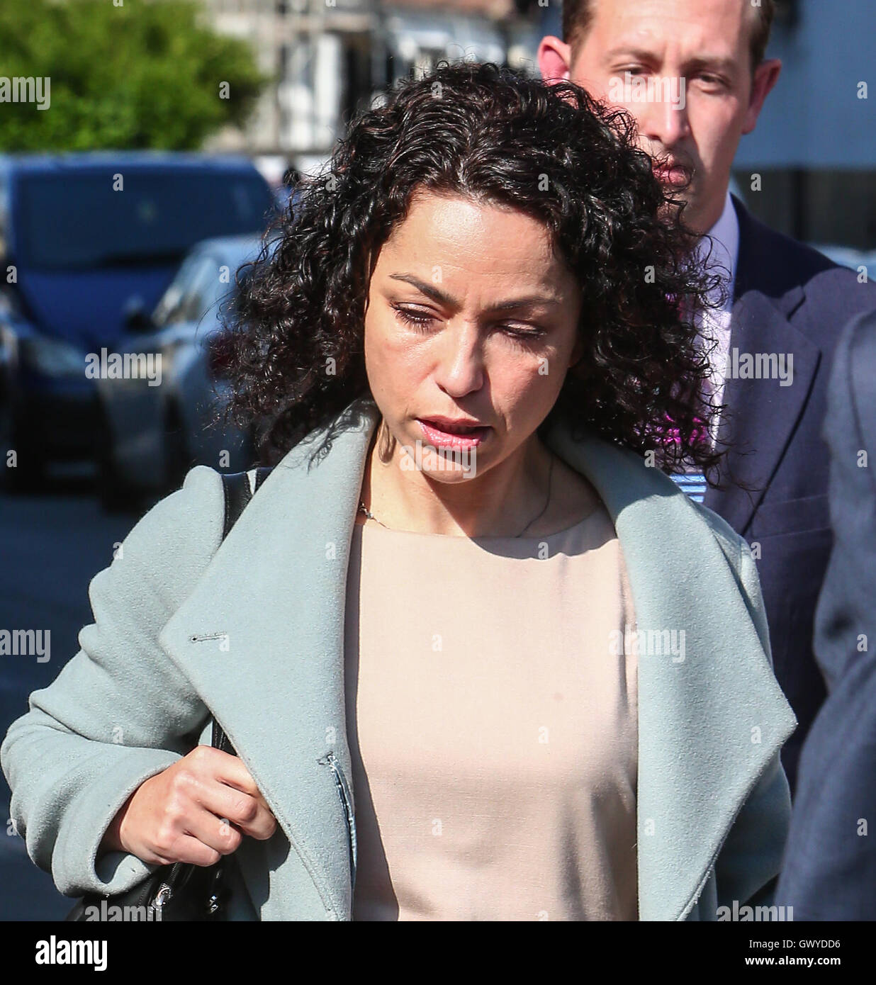 Dott.ssa Eva Carnerio arriva a Londra Sud Employment Tribunal con i membri del suo team legale il giorno di apertura del suo costruttivo licenziamento caso contro Chelsea Football Club offre: Dott.ssa Eva Carnerio dove: Londra, Regno Unito quando: 06 Giu 2016 Foto Stock