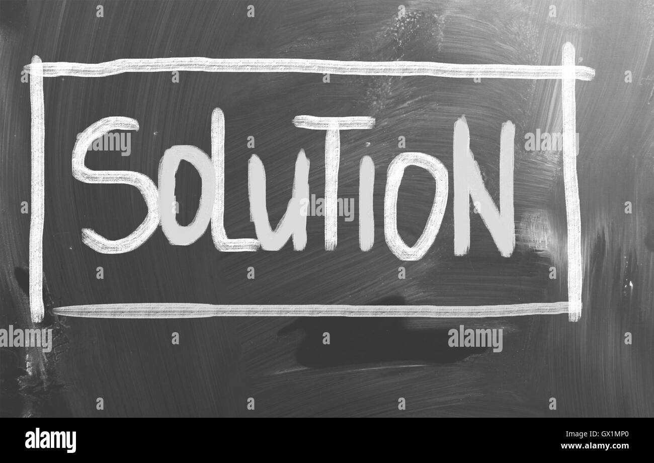 Concetto di soluzione Foto Stock