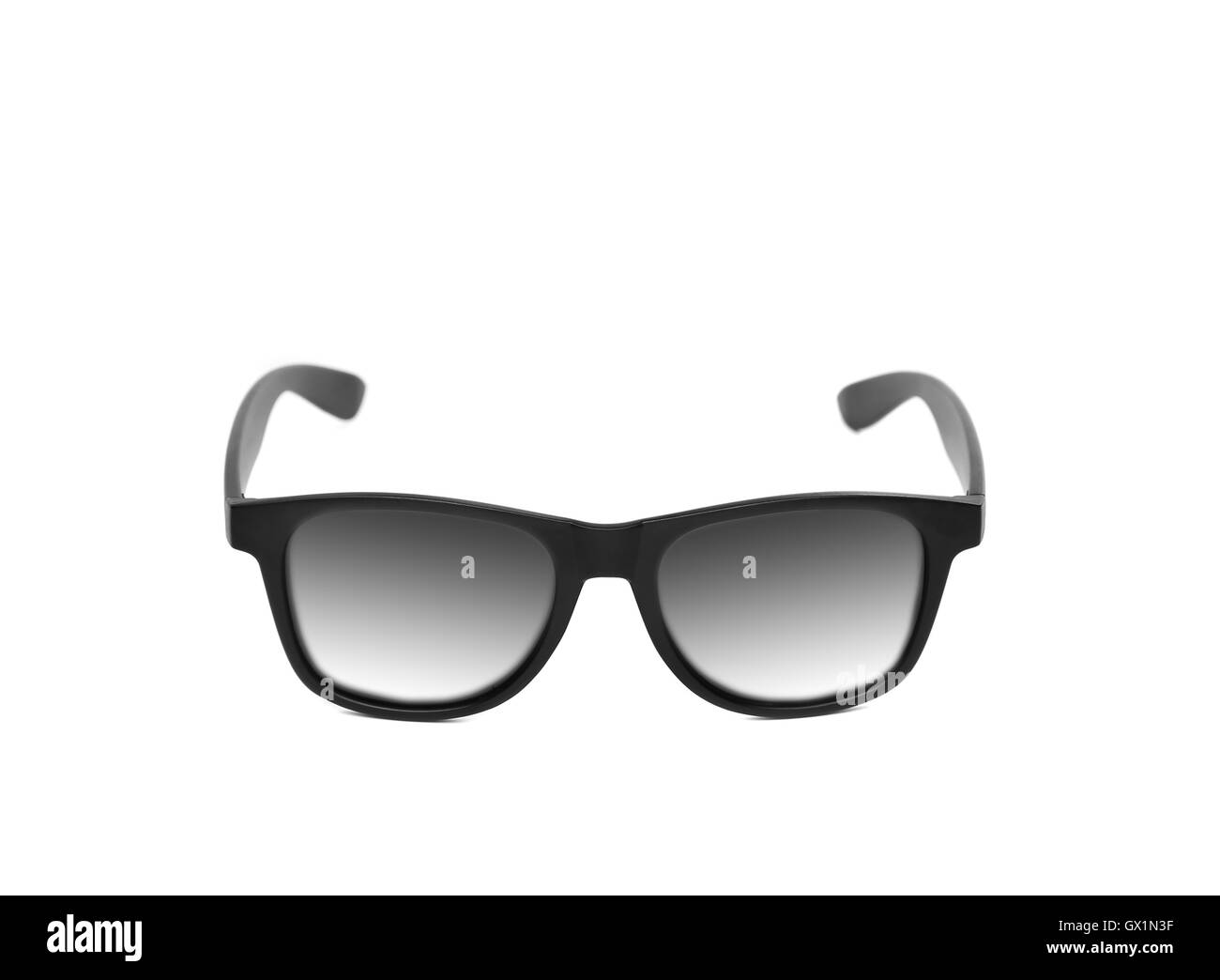 Nero Occhiali moderni Foto Stock