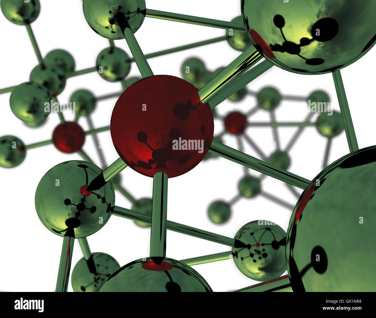 Astratto struttura molecolare Foto Stock