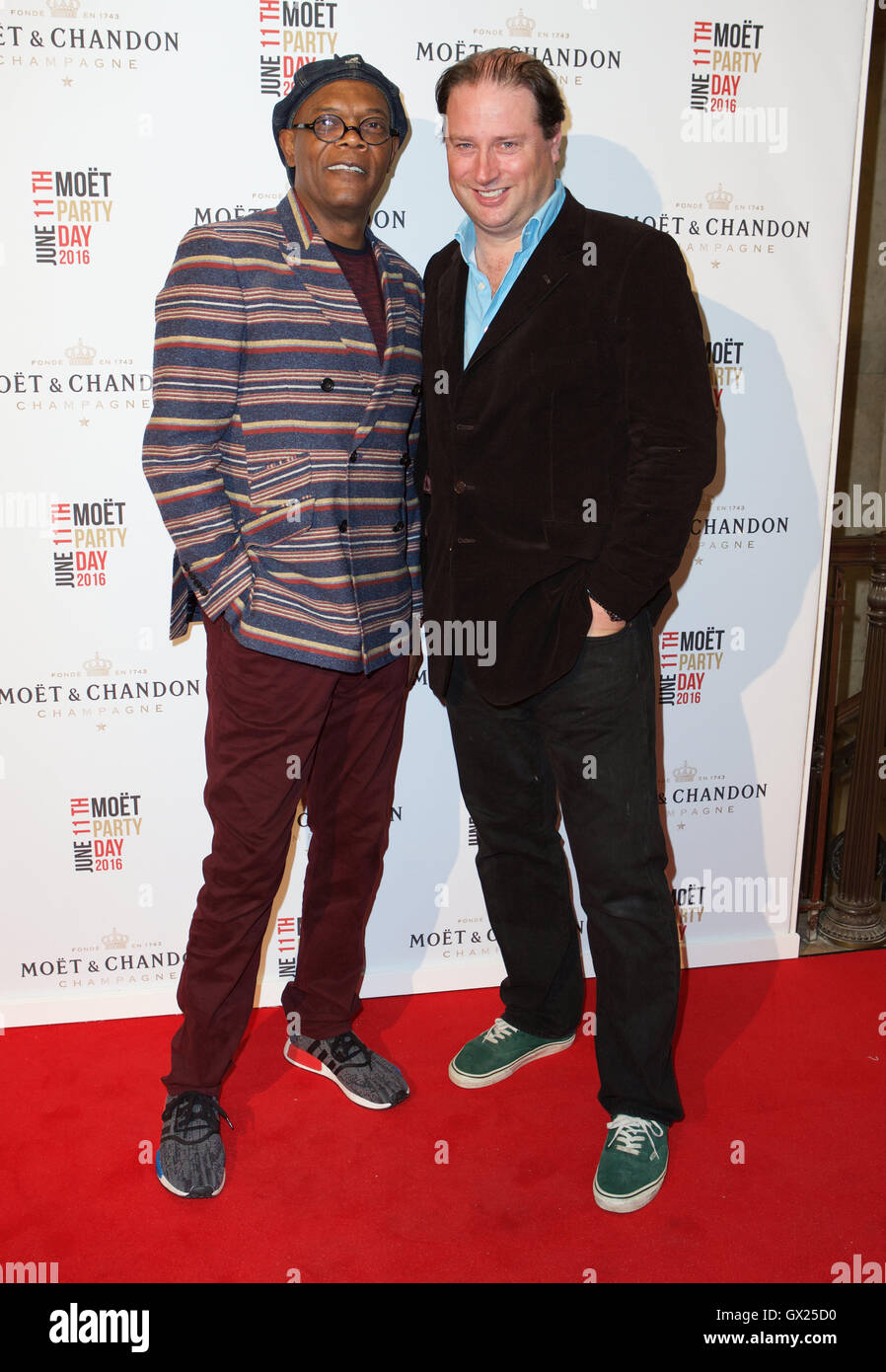 Moët & Chandon ora o Neverland Party con: samuel l jackson dove: Londra, Regno Unito quando: 11 Giu 2016 Foto Stock