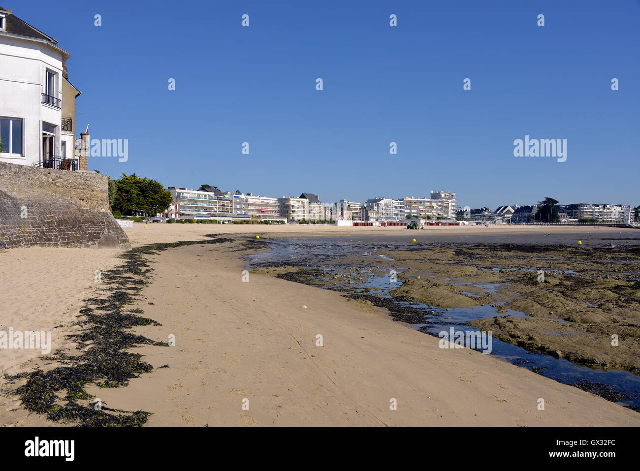 Spiaggia di Le Pouliguen in Francia Foto Stock