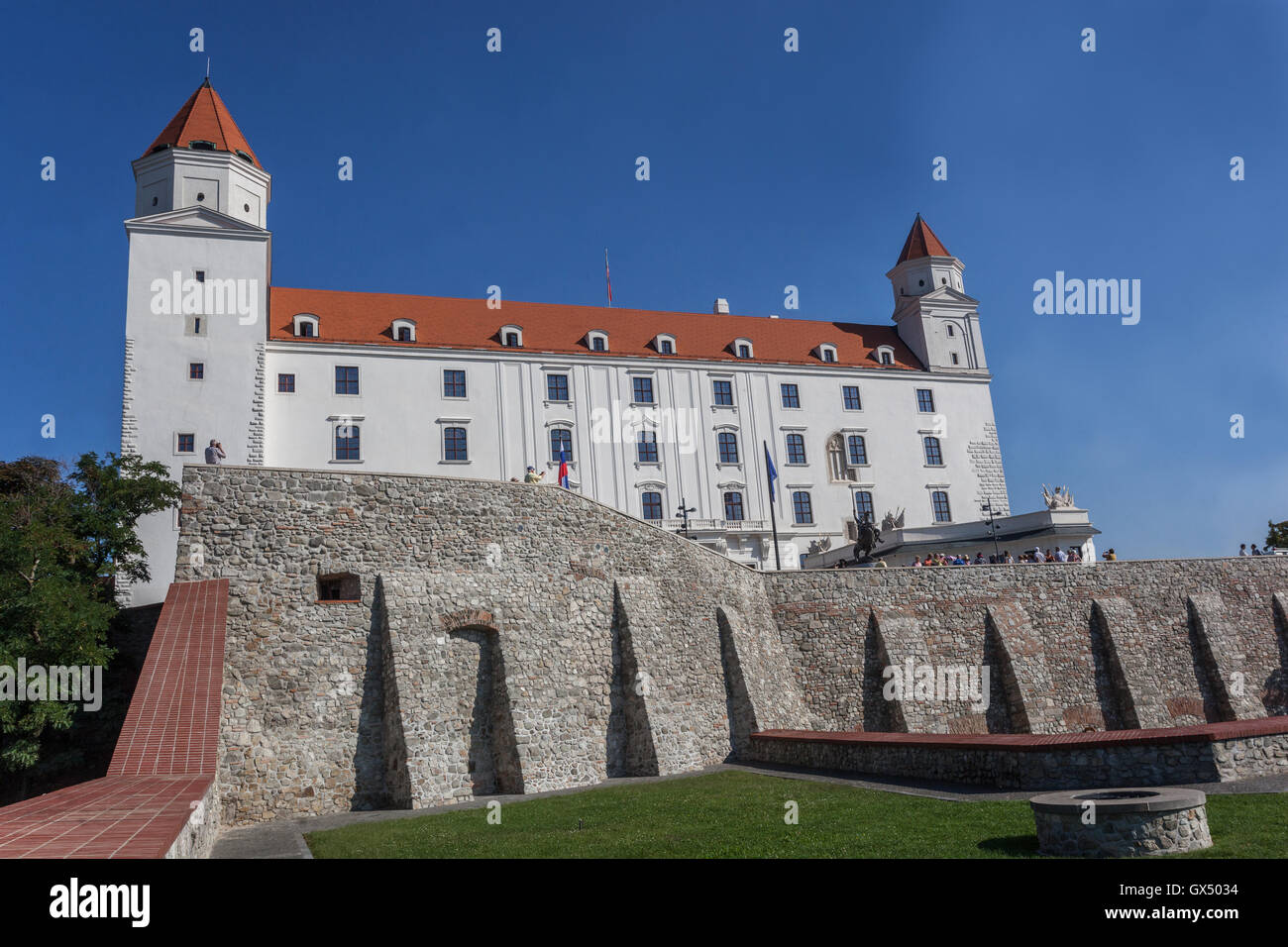 Il castello di Bratislava, Slovacchia Foto Stock