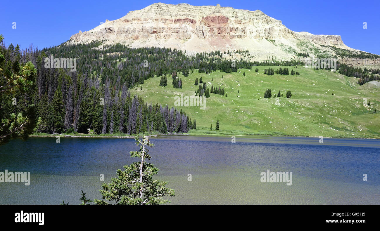 Beartooth Lago, lungo la Beartooth Highway, US 212 Foto Stock