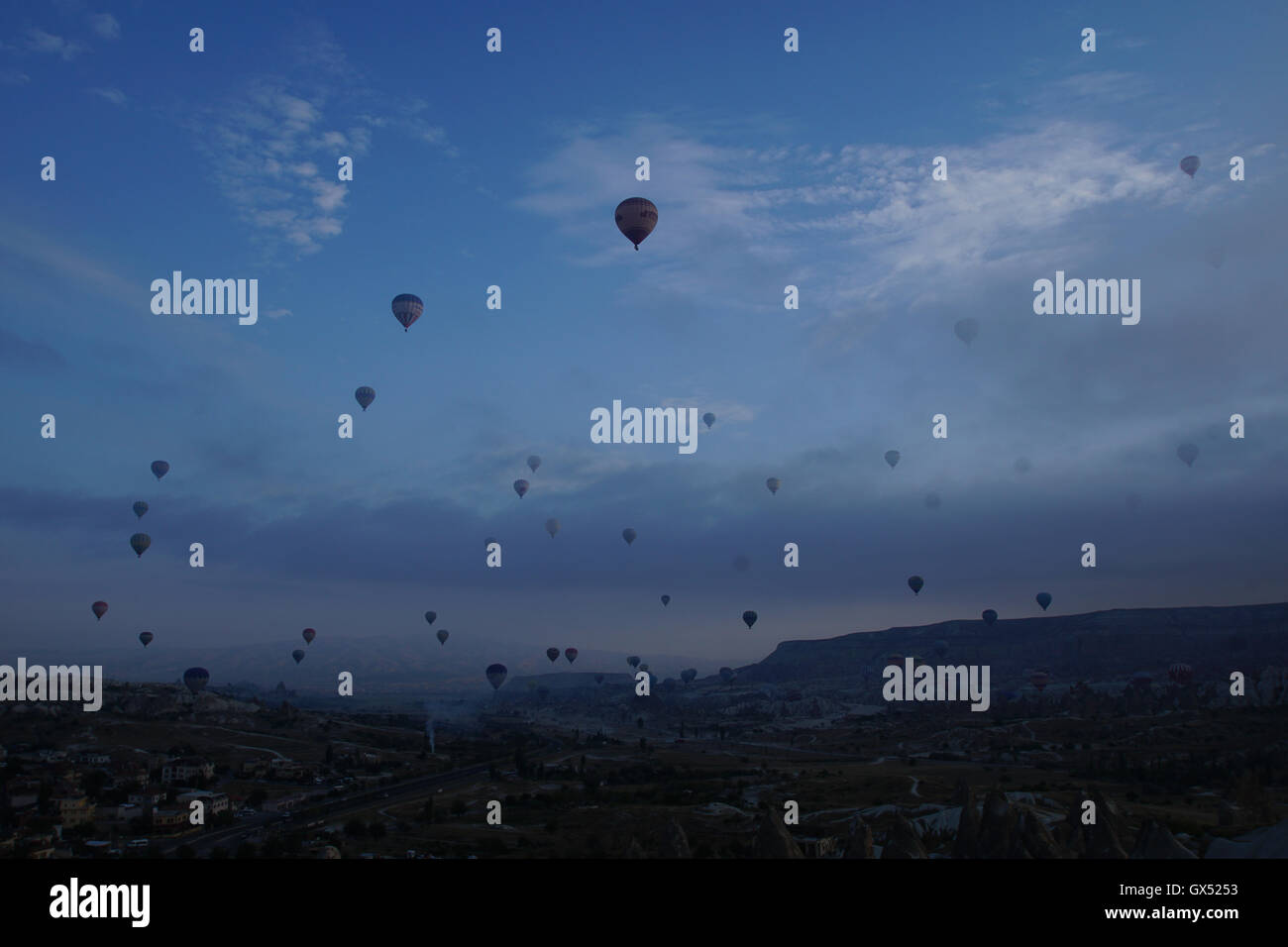 Di palloncini di Capadocia Foto Stock