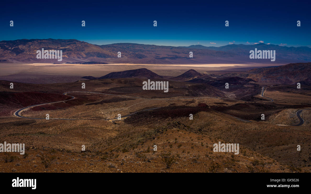 Panamint Valley Death Valley dal padre Crowley Vista Point California Foto Stock