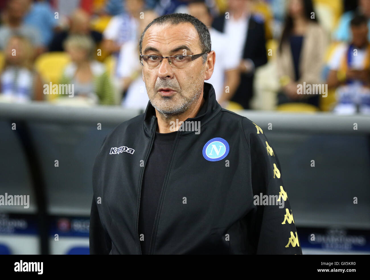 SSC Napoli head coach Maurizio Sarri Foto Stock