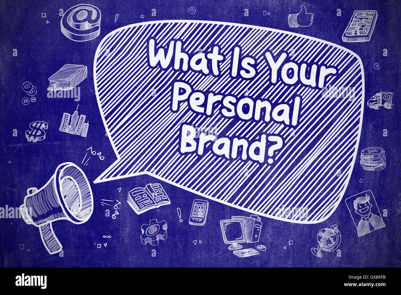 Qual è il tuo marchio personale - Concetto di affari. Foto Stock