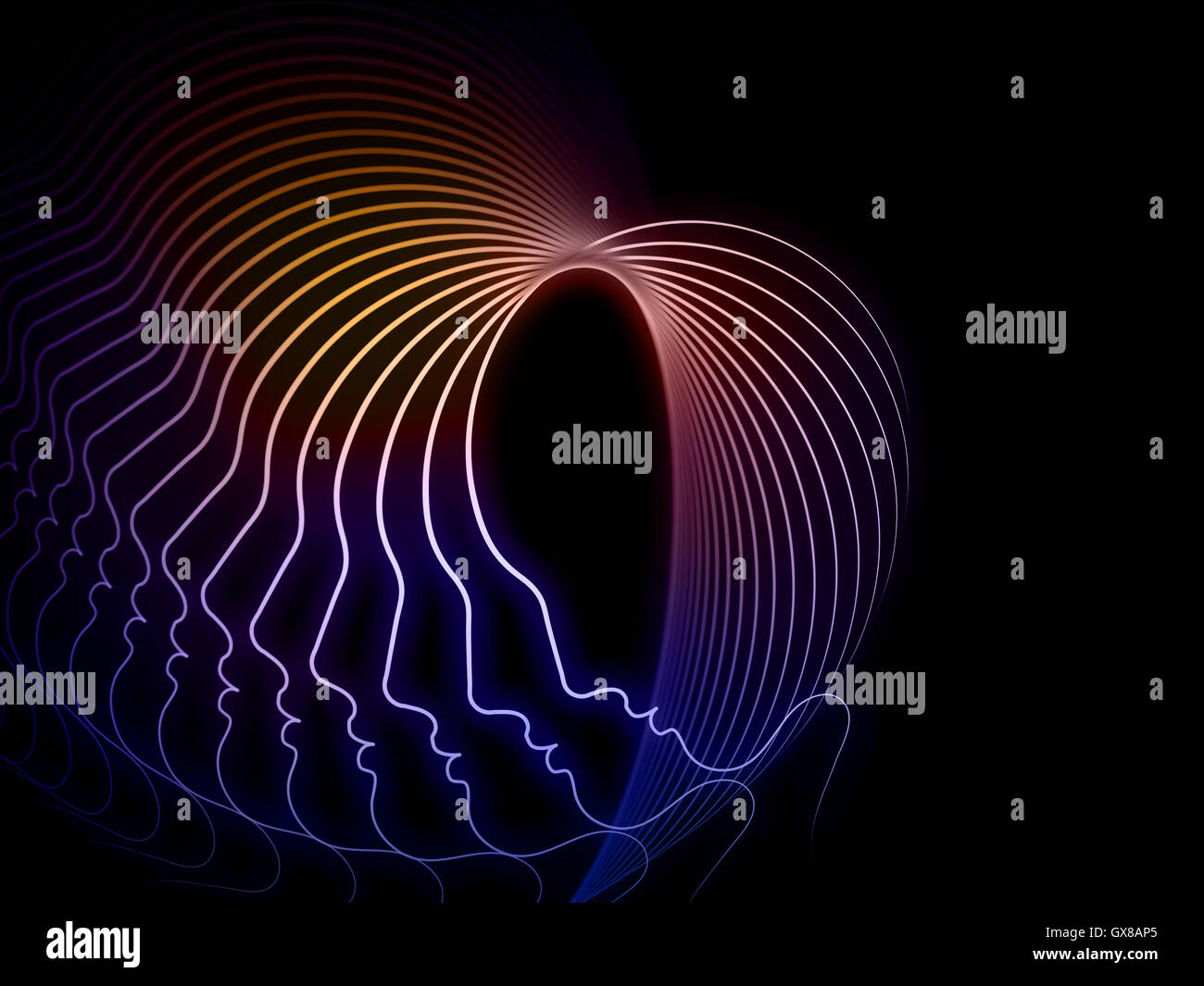 Regni della geometria di anima Foto Stock