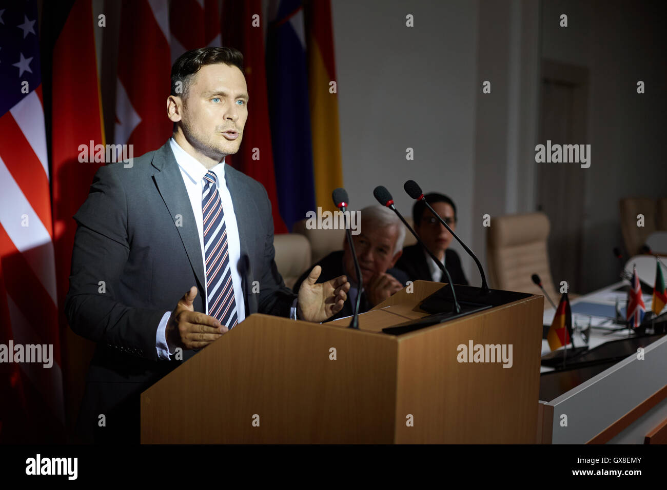 Annuncio ufficiale Foto Stock