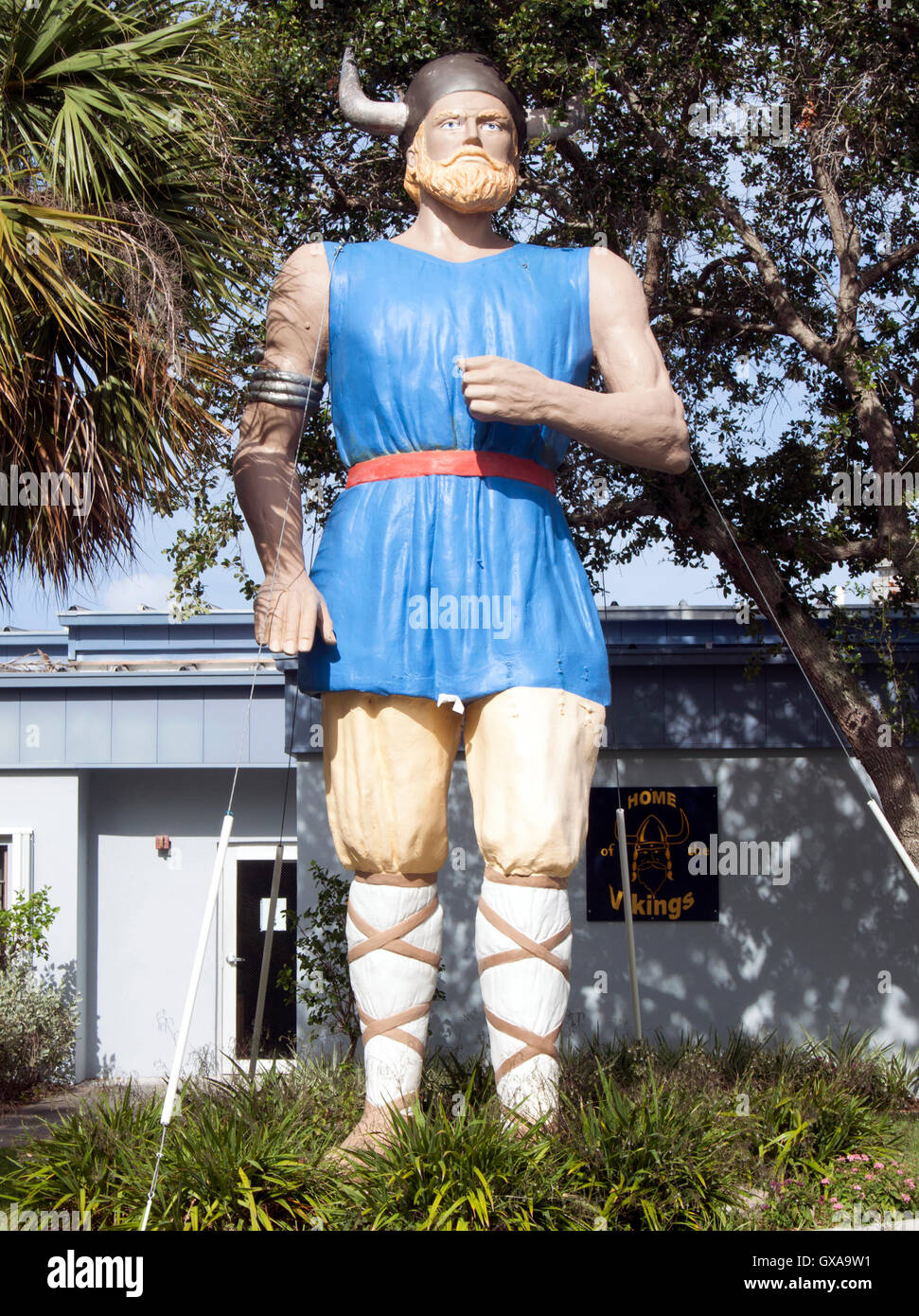 Gigante marmitta Viking uomo in Jensen Beach Florida Foto Stock