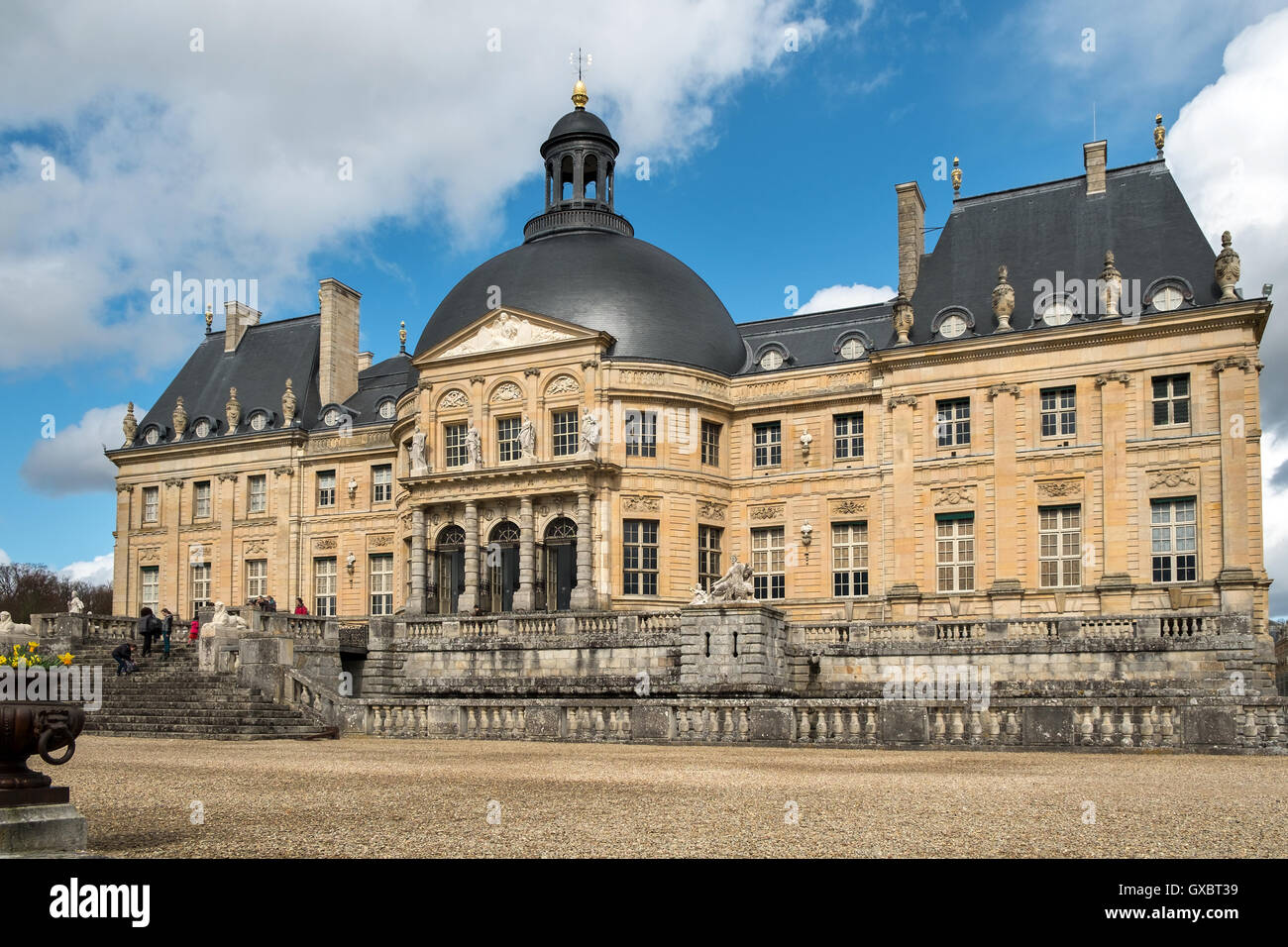 Il Chateau de Vaux le Vicomte, in Maincy, Francia Foto Stock