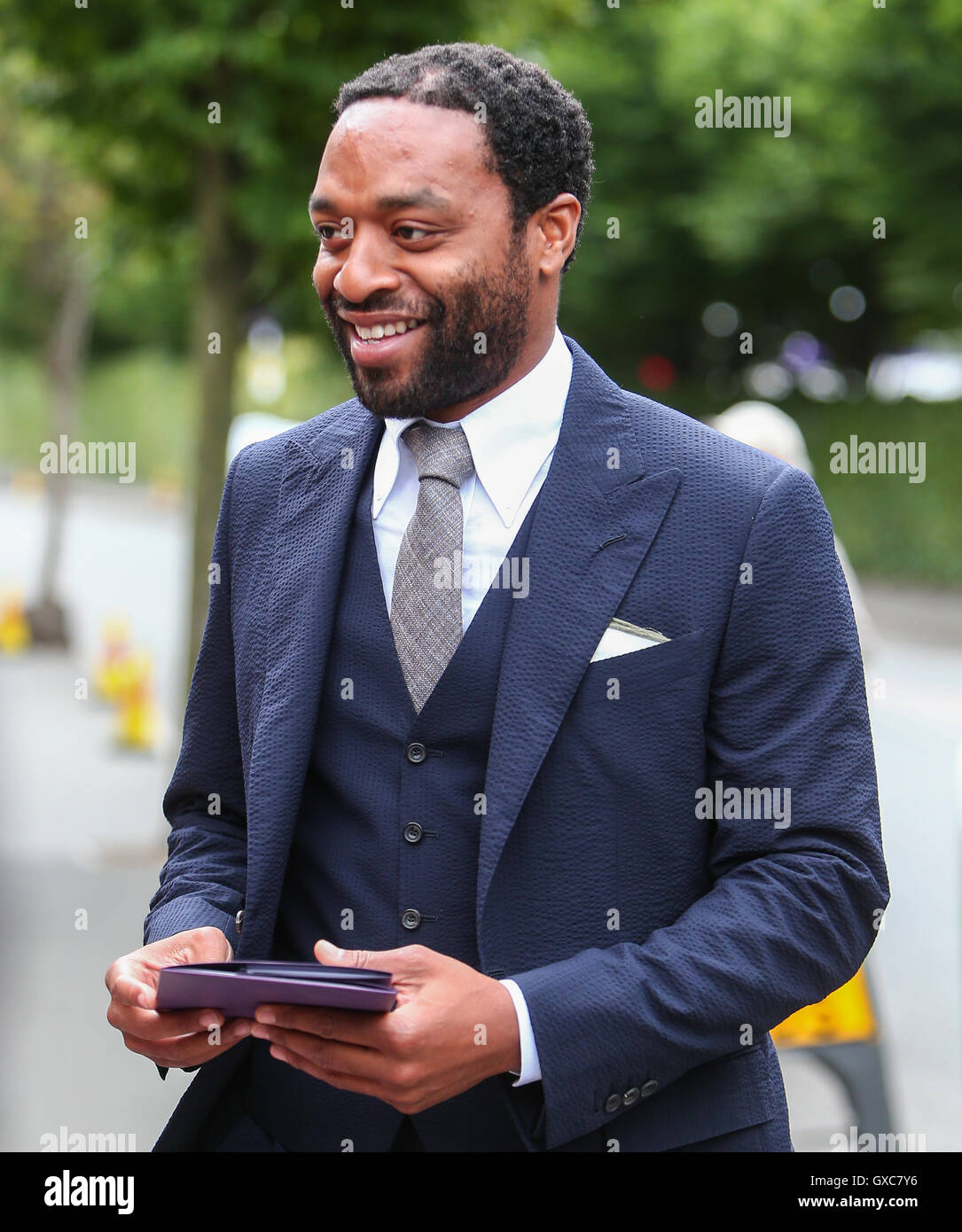 Wimbledon 2016 - Giorno 12 - Celebrity avvistamenti con: Chiwetel Ejiofor dove: Londra, Regno Unito quando: 08 Lug 2016 Foto Stock