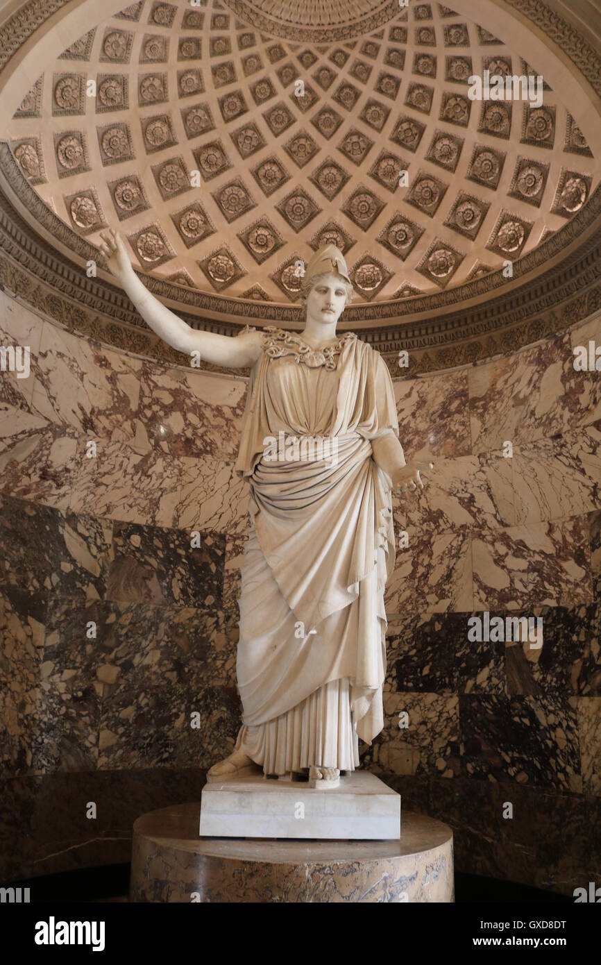 Antica statua romana - Museo del Louvre, Parigi Foto Stock