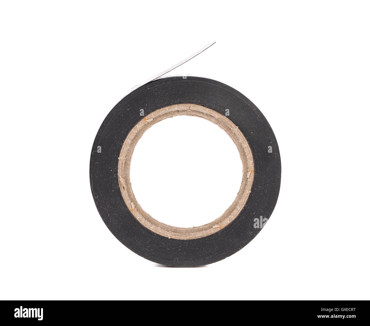 In prossimità del nastro isolante. Foto Stock