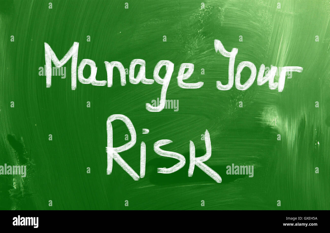 Gestire il concetto di rischio Foto Stock