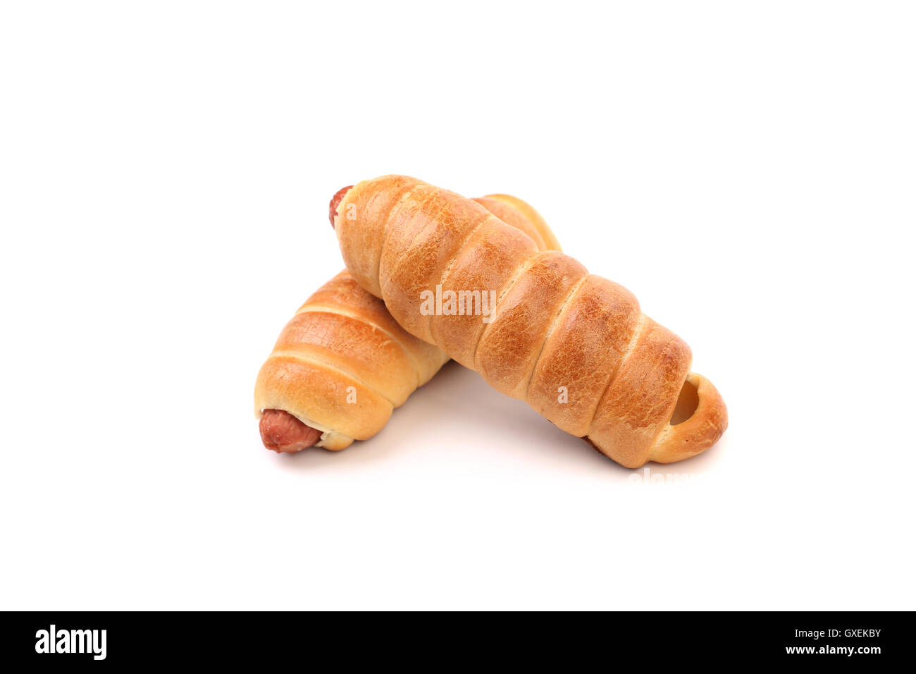 Rotolo di salsiccia di pasticceria. Foto Stock